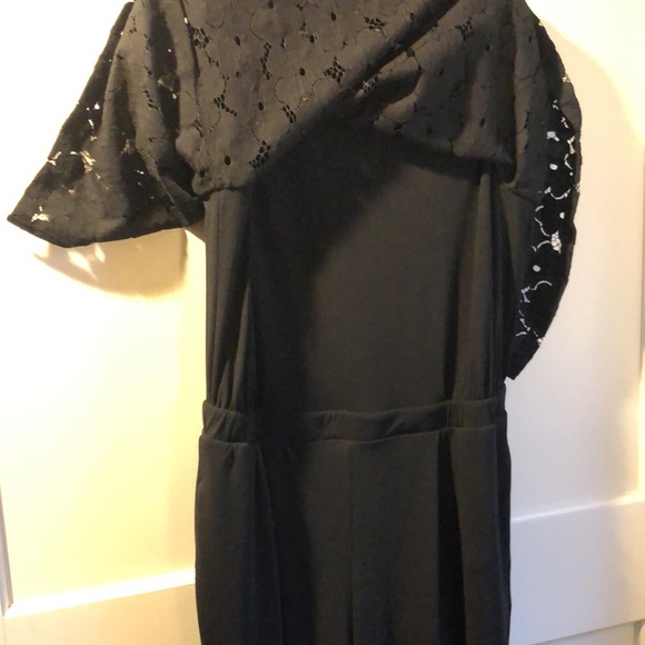 Uniqlo black lace drapey jumpsuit   Size Large - Picture 6 of 11